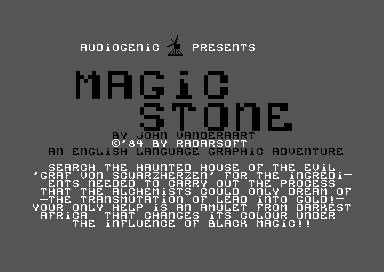 Magic Stone screenshot 2 for Commodore 64